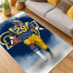 NFL Los Angeles Rams Football Team Logo Sport Carpet Area Rug Home Decor Gift LAR227