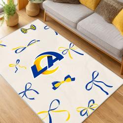 NFL Los Angeles Rams Football Team Logo Sport Carpet Area Rug Home Decor Gift LAR232