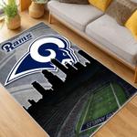 nfl los angeles rams football team logo sport carpet area rug home decor gift living room lar233