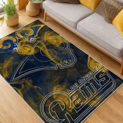 NFL Los Angeles Rams Football Team Logo Sport Carpet Area Rug Home Decor Gift LAR234