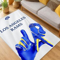 NFL Los Angeles Rams Football Team Logo Sport Carpet Area Rug Home Decor Gift LAR235