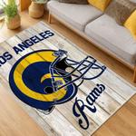nfl los angeles rams football team logo sport carpet area rug home decor gift living room lar239
