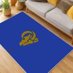 nfl los angeles rams football team logo sport carpet area rug home decor gift living room lar240