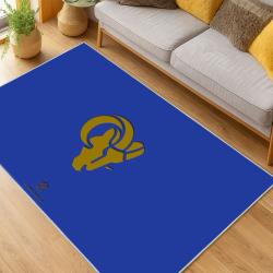 NFL Los Angeles Rams Football Team Logo Sport Carpet Area Rug Home Decor Gift LAR240