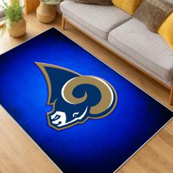 NFL Los Angeles Rams Football Team Logo Sport Carpet Area Rug Home Decor Gift LAR241