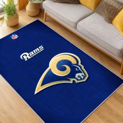 NFL Los Angeles Rams Football Team Logo Sport Carpet Area Rug Home Decor Gift LAR245