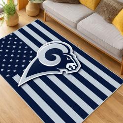 NFL Los Angeles Rams Football Team Logo Sport Carpet Area Rug Home Decor Gift LAR247
