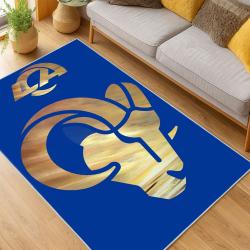 NFL Los Angeles Rams Football Team Logo Sport Carpet Area Rug Home Decor Gift LAR250