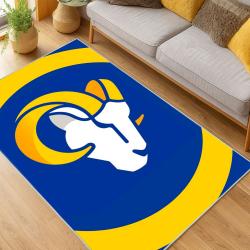 NFL Los Angeles Rams Football Team Logo Sport Carpet Area Rug Home Decor Gift LAR251