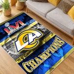nfl los angeles rams football team logo sport carpet area rug home decor gift living room lar252
