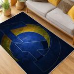 nfl los angeles rams football team logo sport carpet area rug home decor gift living room lar255