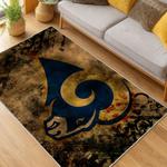 nfl los angeles rams football team logo sport carpet area rug home decor gift living room lar256