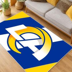NFL Los Angeles Rams Football Team Logo Sport Carpet Area Rug Home Decor Gift LAR257