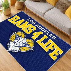 NFL Los Angeles Rams Football Team Logo Sport Carpet Area Rug Home Decor Gift LAR258