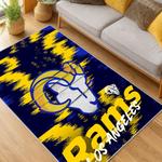 nfl los angeles rams football team logo sport carpet area rug home decor gift living room lar260