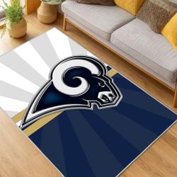 NFL Los Angeles Rams Football Team Logo Sport Carpet Area Rug Home Decor Gift LAR263