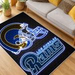 nfl los angeles rams football team logo sport carpet area rug home decor gift living room lar265