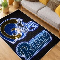 NFL Los Angeles Rams Football Team Logo Sport Carpet Area Rug Home Decor Gift LAR265