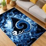 nfl los angeles rams football team logo sport carpet area rug home decor gift living room lar266