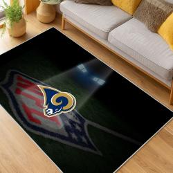 NFL Los Angeles Rams Football Team Logo Sport Carpet Area Rug Home Decor Gift LAR267