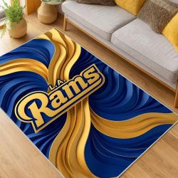 NFL Los Angeles Rams Football Team Logo Sport Carpet Area Rug Home Decor Gift LAR273