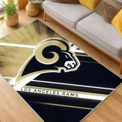 NFL Los Angeles Rams Football Team Logo Sport Carpet Area Rug Home Decor Gift LAR274