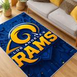 nfl los angeles rams football team logo sport carpet area rug home decor gift living room lar275