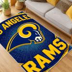 nfl los angeles rams football team logo sport carpet area rug home decor gift living room lar276