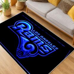 NFL Los Angeles Rams Football Team Logo Sport Carpet Area Rug Home Decor Gift LAR277