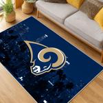 nfl los angeles rams football team logo sport carpet area rug home decor gift living room lar278