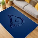 nfl los angeles rams football team logo sport carpet area rug home decor gift living room lar279