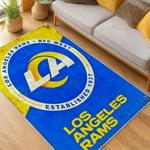 nfl los angeles rams football team logo sport carpet area rug home decor gift living room lar61