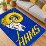 nfl los angeles rams football team logo sport carpet area rug home decor gift living room lar63