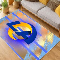 NFL Los Angeles Rams Football Team Logo Sport Carpet Area Rug Home Decor Gift LAR64