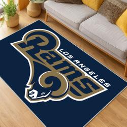 NFL Los Angeles Rams Football Team Logo Sport Carpet Area Rug Home Decor Gift LAR69