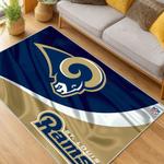 nfl los angeles rams football team logo sport carpet area rug home decor gift living room lar71