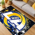 nfl los angeles rams football team logo sport carpet area rug home decor gift living room lar73