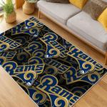 nfl los angeles rams football team logo sport carpet area rug home decor gift living room lar75