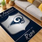 nfl los angeles rams football team logo sport carpet area rug home decor gift living room lar76