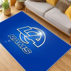 NFL Los Angeles Rams Football Team Logo Sport Carpet Area Rug Home Decor Gift LAR77