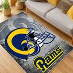 nfl los angeles rams football team logo sport carpet area rug home decor gift living room lar81