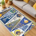 nfl los angeles rams football team logo sport carpet area rug home decor gift living room lar84