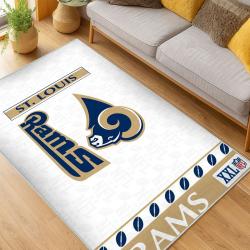 NFL Los Angeles Rams Football Team Logo Sport Carpet Area Rug Home Decor Gift LAR85