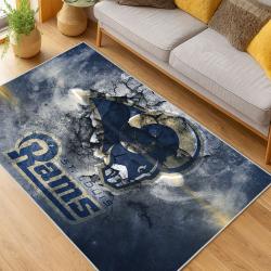 NFL Los Angeles Rams Football Team Logo Sport Carpet Area Rug Home Decor Gift LAR86