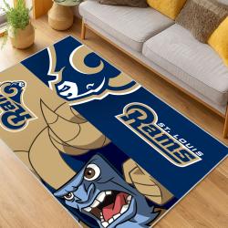 NFL Los Angeles Rams Football Team Logo Sport Carpet Area Rug Home Decor Gift LAR88