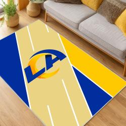 NFL Los Angeles Rams Football Team Logo Sport Carpet Area Rug Home Decor Gift LAR89