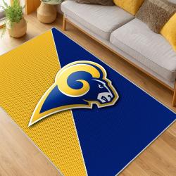 NFL Los Angeles Rams Football Team Logo Sport Carpet Area Rug Home Decor Gift LAR90