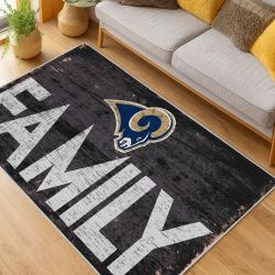 NFL Los Angeles Rams Football Team Logo Sport Carpet Area Rug Home Decor Gift LAR92