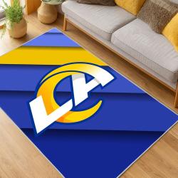 NFL Los Angeles Rams Football Team Logo Sport Carpet Area Rug Home Decor Gift LAR93