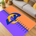 nfl los angeles rams football team logo sport carpet area rug home decor gift living room lar96